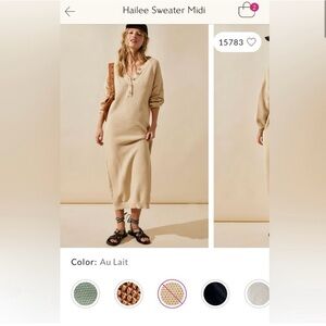 Free people Hailee midi dress